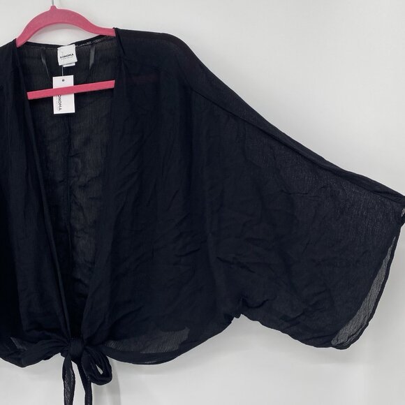 Sonoma Women’s Black Toe Front Ruana Viscose- One Size NWT - Picture 5 of 10